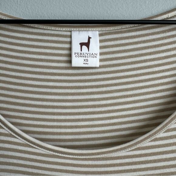 Peruvian Connection Windswept Striped Tunic Top - Picture 4 of 8